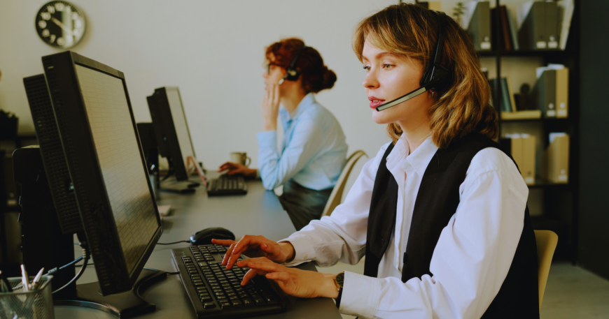 IT professionals collaborating on digital transformation.