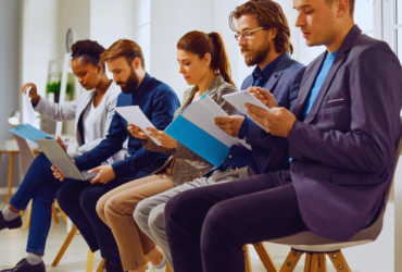 HR professionals interviewing candidates for temp roles.